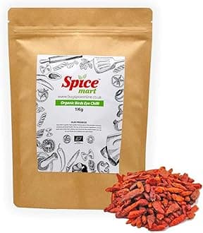 Organic Dried Bird | Birds Eye Chilli | Chillies Premium Quality Free P&P Certified by Soil Association (25g)
