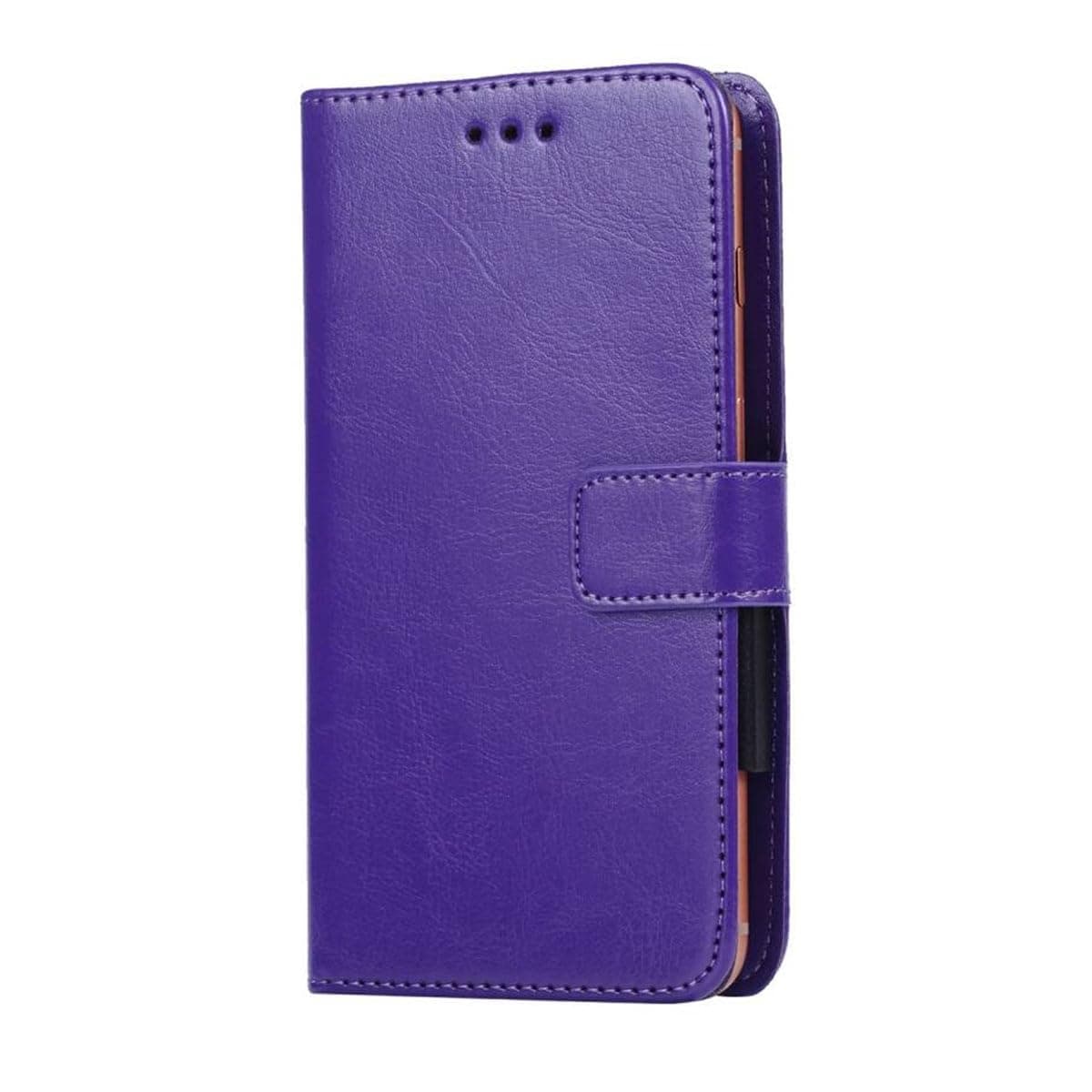 Leather Shell for Benco V92c S Protective Cover, Holster Stand Case, Wallet Phone case with[Cash and Card Slots],Magnetic Cover for (6,9") - Purple-XHDSXT