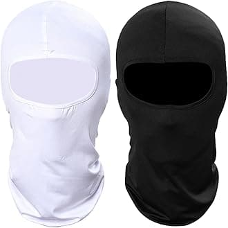 Pukavt 1-5 Pack Balaclava Face Mask, Ski Mask for Men Women, UV Protection Windproof Scarf for Motorcycle Snowboard Cycling