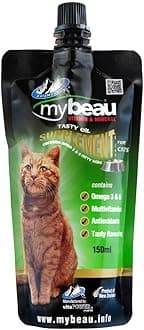 Palamountains My Beau for Cats – Omega 3 & 6, Essential Vitamins – Enhances Skin, Coat, Immunity, Digestion & Reduces Fur Balls – High Absorption & Palatable Formula (150ml)