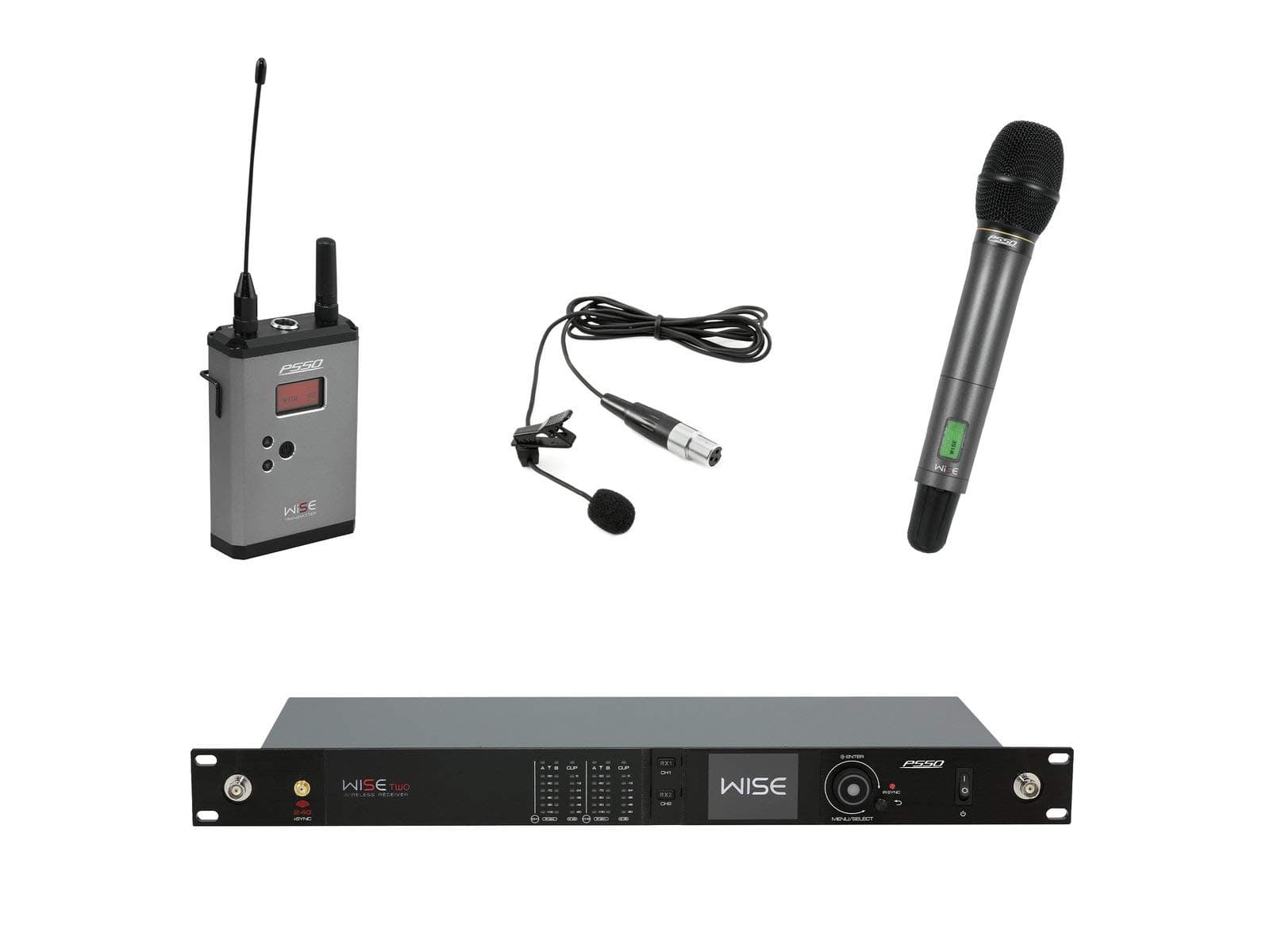 PSSO WISE TWO + Dyn Wireless Microphone + BP + Lavalier 518-548MHz