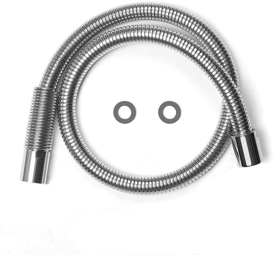Pre Rinse Replacement Hose for Pull Out Kitchen Spray/Commercial Tap/Sink Mixer/Dish Rinser - Inner Hose of PEX - Stainless Steel Length 100cm,38 inch Hose
