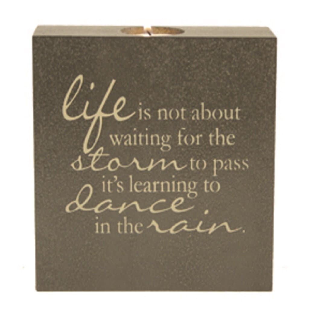 tea light Candle Holder Dance in the Rain