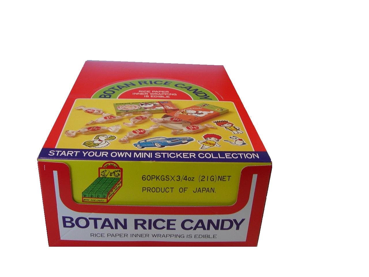 Tomoe Candy Botan Ame Rice Candy, .75-Ounce Units (Pack of 60)