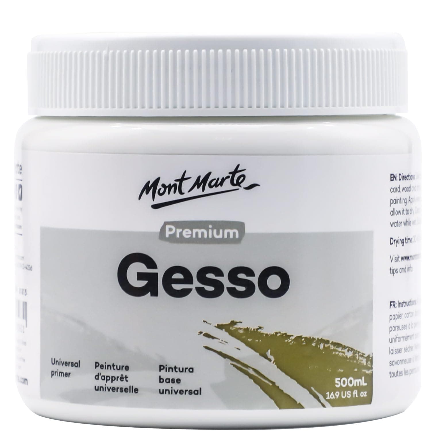 Mont Marte Gesso Universal Primer - 500ml (White)