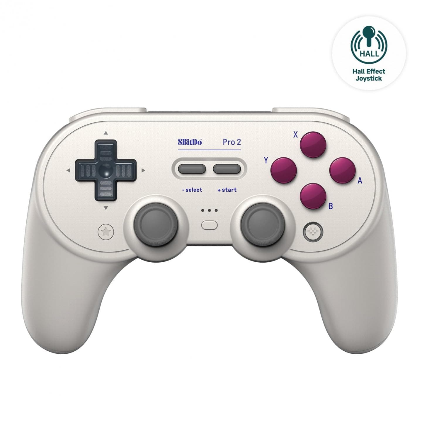 8Bitdo Pro 2 Bluetooth Controller for Switch/Switch 2, Hall Effect Joysticks, 2 Pro Back Paddle Buttons, Wireless Gaming Controller for Switch, PC, Android, and Steam Deck & Apple (G Classic Edition)