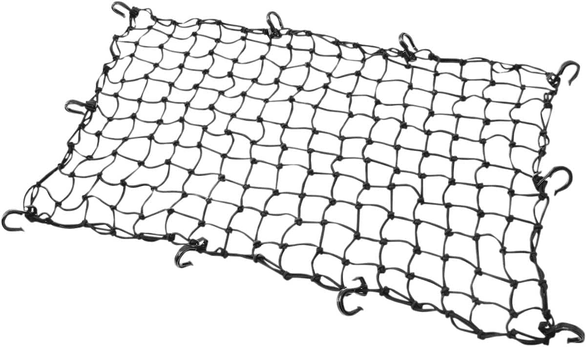 24in x 36in Elastic Cargo Net with 10 Adjustable Hooks and Tight 2in x 2in Mesh.