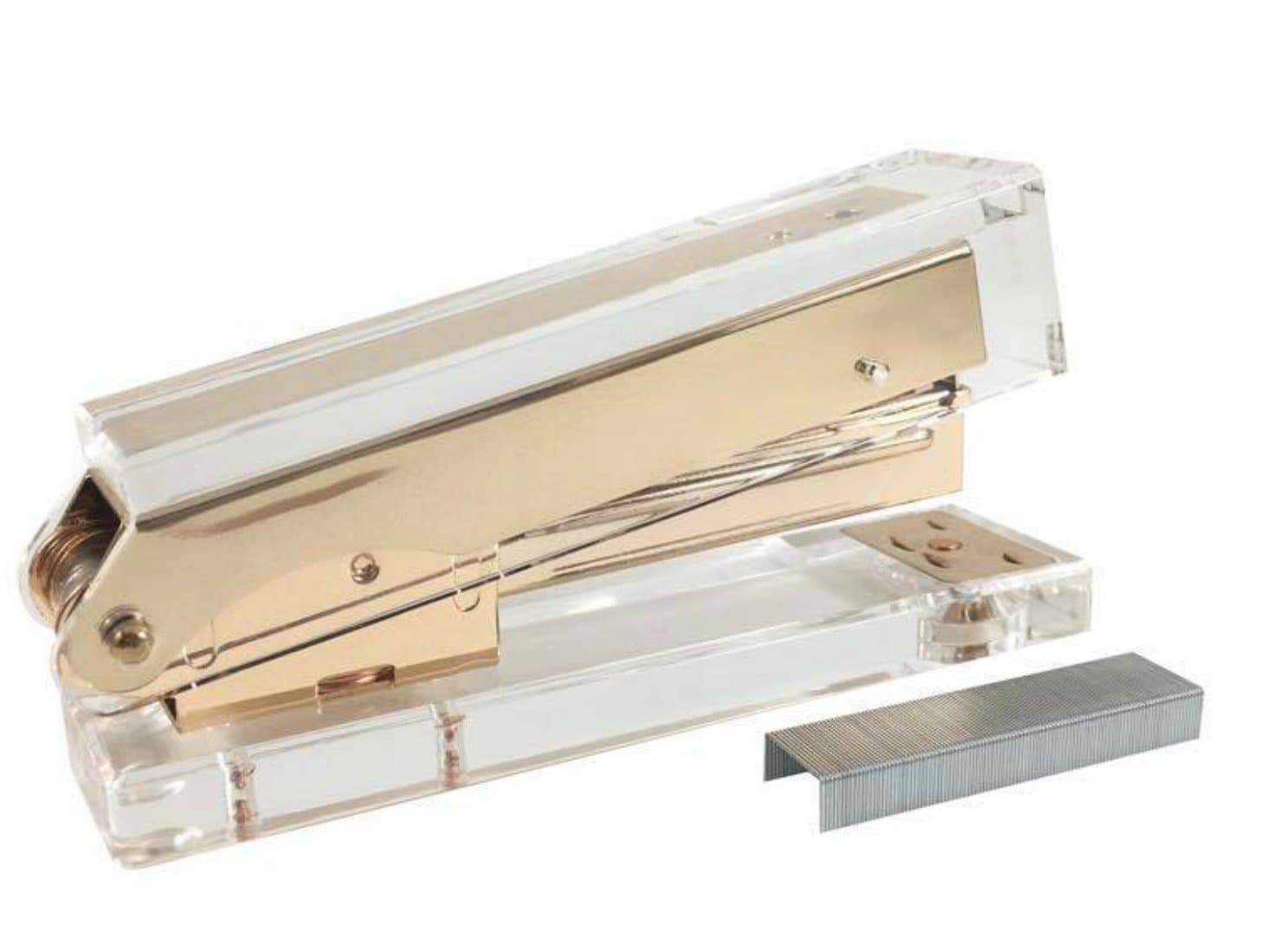Dreampixie Small Gold Acrylic Stapler with Staple Strip