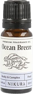 – Ocean Breeze Fragrance Oil - 10ml | Perfect for Soap Making, Candle Making, Wax Melts, Diffuser | Great for use in Bath Bombs, Perfume Oil, Perfume Scents | Vegan & UK Made
