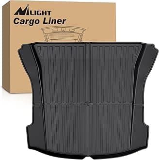 Nilight Cargo Mats for Tesla Model 3 2017 2018 2019 2020 2021 2022 2023,All Weather Protection Heavy Duty Cargo Liners
