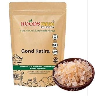 Roods Fresh Gond Katira (Edible Gum) | Almond Gum Badam Pisin - Tragacanth Gum (100 gram)