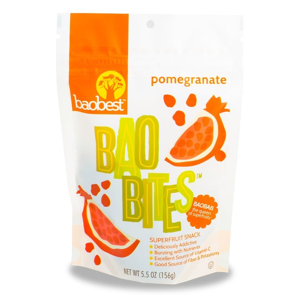 Baobest Baobites Super Fruit Snacks Pomegranate 5.5 Ounce