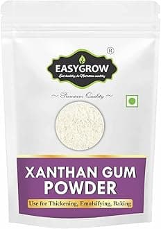 Easygrow Xanthan Gum for Baking and Thickening Sauces 100% Natural Perfect for Gluten-Free Baking, Cooking, Xanthan Gum Powder for Gravies & Shakes (400 gm)