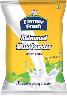 Farmer Fresh All-Natural Skimmed Milk Powder - 1kg Pack, Pure Non-Fat Dry Milk - Ideal for Tea, Coffee & Daily Use
