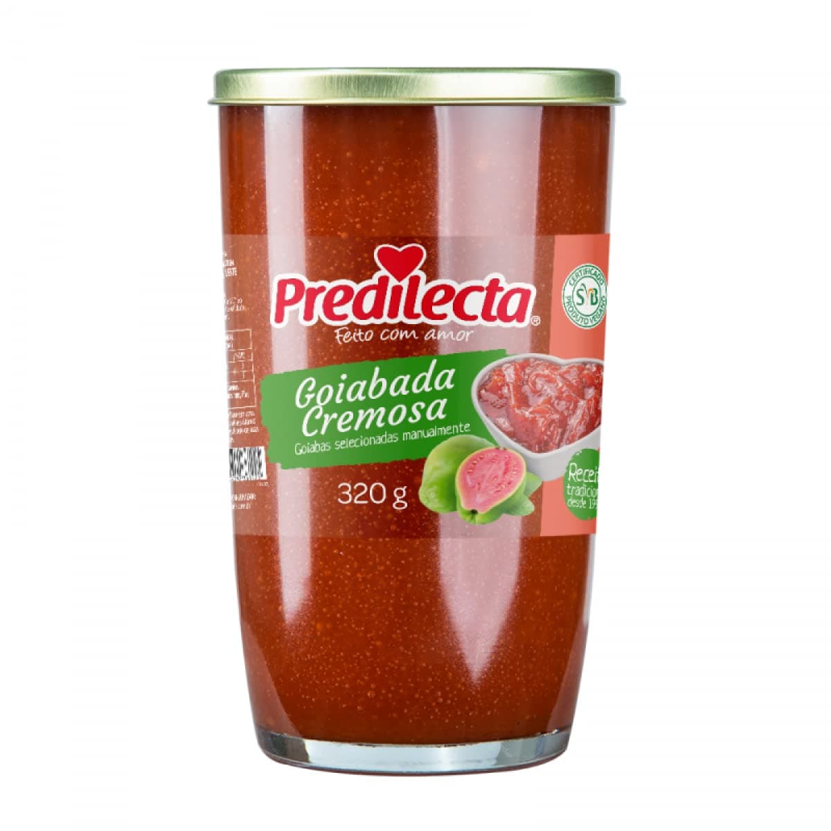 Guava Paste Spread Bottle / Brazilian Sweet from Guava fruit Spreadable / Goiabada Cremosa - Predilecta 320g