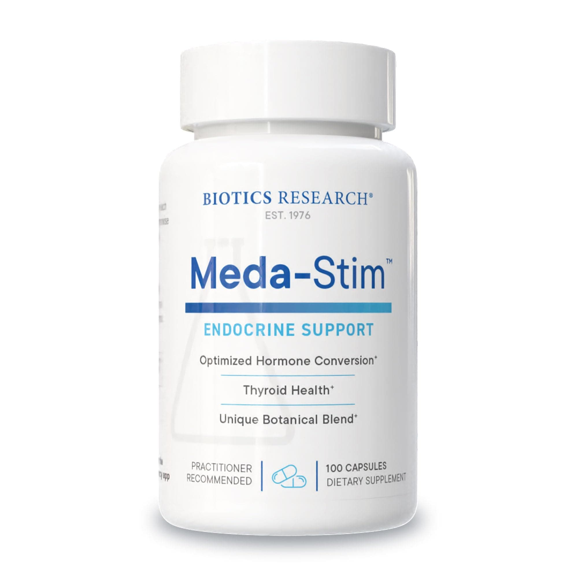 Biotics Research Meda Stim Support Endocrine Function, Nutritional Support for the Thyroid Gland, Healthy T3, T4, Thyroxine Levels, Metabolic Health, Contains Iodine, Selenium, Magnesium, 100 Capsules