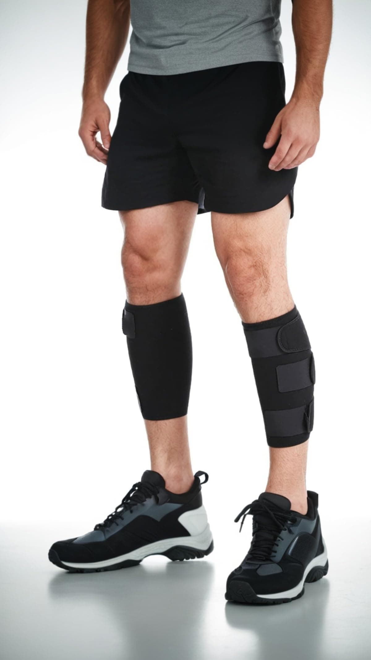 Sweet seven Adjustable Calf Support Brace 2 Pack - Shin Splint Compression Calf Wrap for Effective Pain Relief and Support