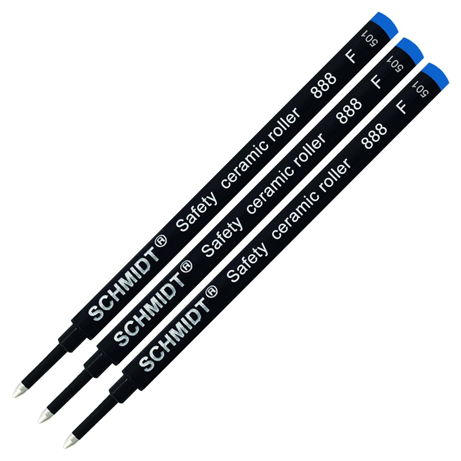 Schmidt 888 Rollerball Refills - Blue - 3 Pack [Office Product]