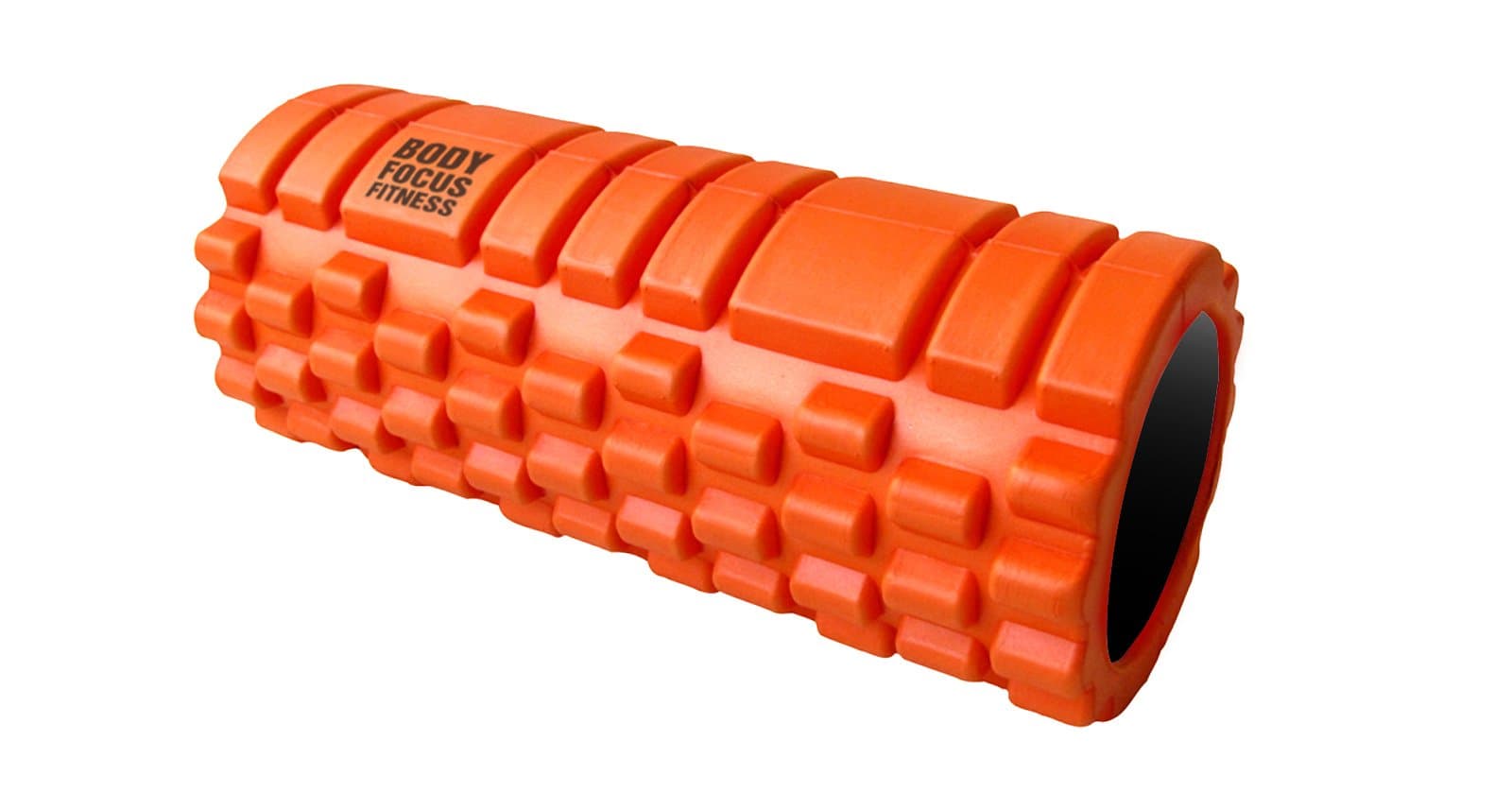 Foam Roller with Grid Design + FREE Ultimate Guide - Body Focus Fitness® Deep Tissue Massage, Trigger Point Relief, Myofascial Release - Best for Yoga, Pilates, Recovery, Rugby, Core Workout -33cmx14cm- 100% Guaranteed Satisfaction