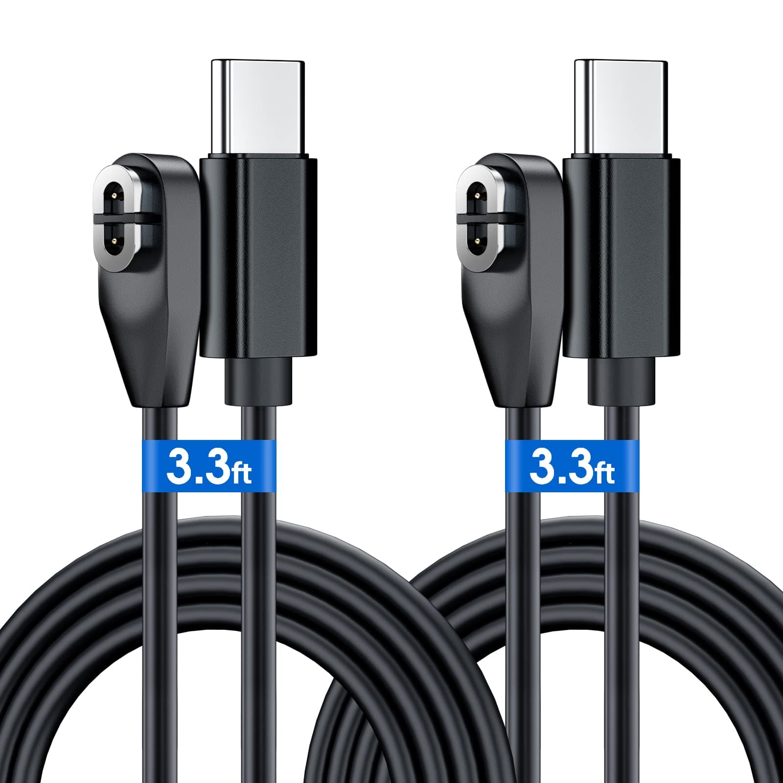 ANMONE USB C Shokz Charging Cable [2 Pack 3.3ft] Headphones Charger Cord for Aeropex OpenRun, OpenRun Pro, OpenRun Mini & OpenComm Type C Magnetic Charge Replacement Cable