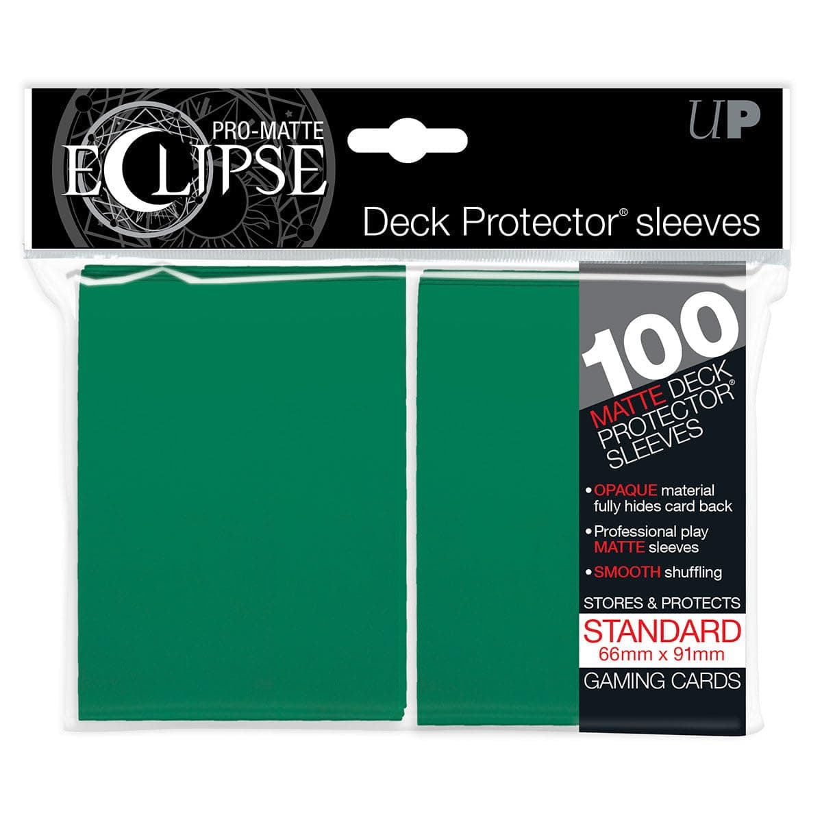Ultra Pro UPR85605 Eclipse Standard Pro Matte Card Sleeves (100 Pack) - Forest green