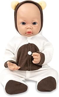 Vollence 17 inch Reborn Silicone Baby Dolls Full Body Girl Anatomically Correct for Kids Toddlers Child Children Birthday Chirstmas Gifts - Girl