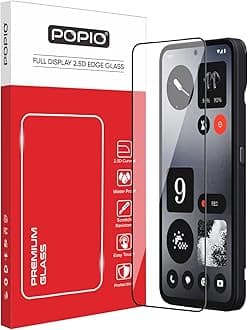 POPIO Military-Grade Gorilla Tempered Glass for Nothing CMF Phone 1 (Black) 9H Hardness, Edge-to-Edge Full Coverage, Anti-Scratch, Bubble-Free, Ultra Clear HD Glass, Oleophobic Coating, Face ID Compatible