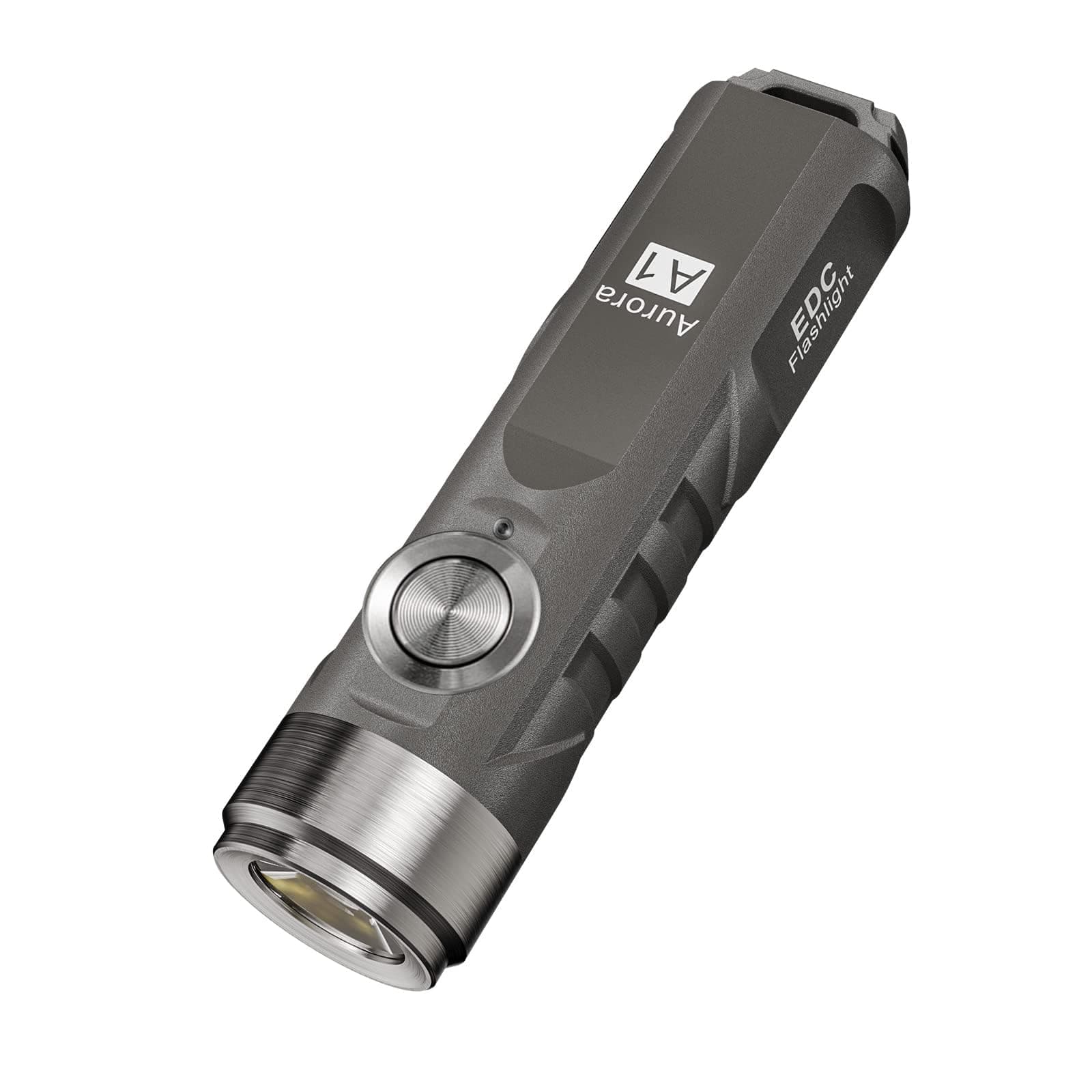 RovyVon A1 Gen 4 Compact Pocket EDC Keychain Flashlight Rechargeable, 650 Lumens-2500cd Bright Outdoor Mini Keychain Light for Everyday Carry, Hiking and Emergencies (Grey)