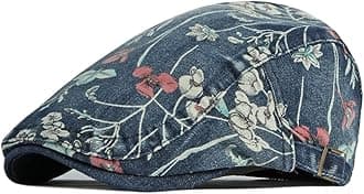 Qianuer denim newsboy hat