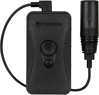 Transcend DrivePro Body 60 64GB Body Camera, IP67 Waterproof 1080P Full HD with GPS, Wi-Fi & Bluetooth, Ideal for Law Enforcement & Security TS64GDPB60A