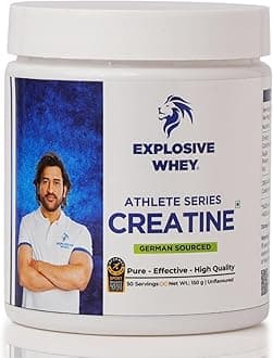 - German Sourced Unflavoured Creatine Monohydrate 150Gm - Trusted by M.S. Dhoni & Kedar Jadhav | Boost Muscle Strength & Performance| Informed-Sport Certified