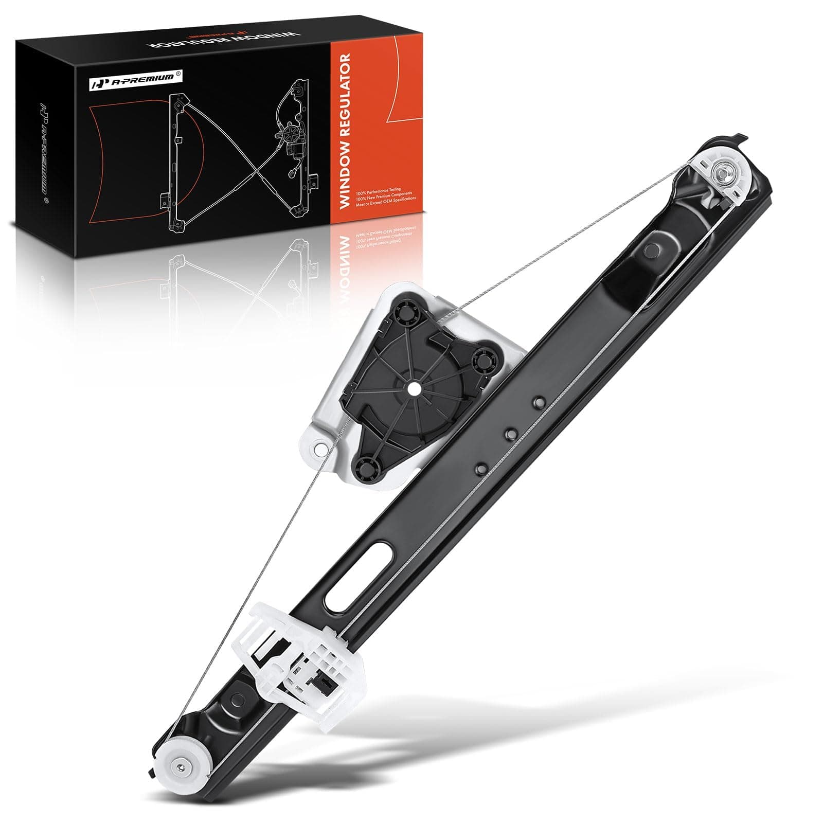 A-Premium Power Window Regulator without Motor Replacement for BMW E90 E91 323i 325i 328i 330i 335i M3 Rear Right Passenger Side