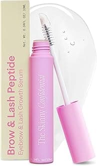 - The Skinny Confidential Brow Peptide Eyebrow & Eyelash Styling Serum – Refine Your Brows with All Day Hold - Lightweight & Non-Greasy Brow & Lash Styling Serum