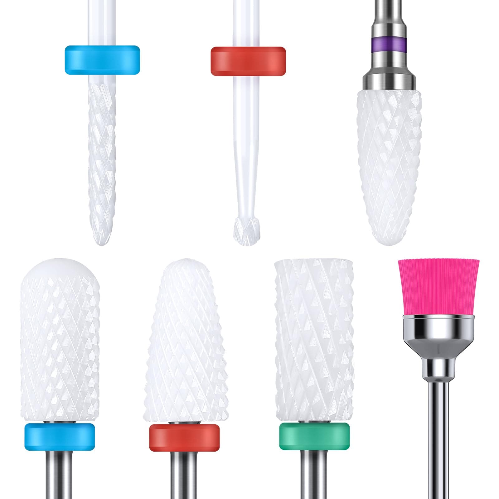 Ceramic Nail Drill Bits 7Pcs