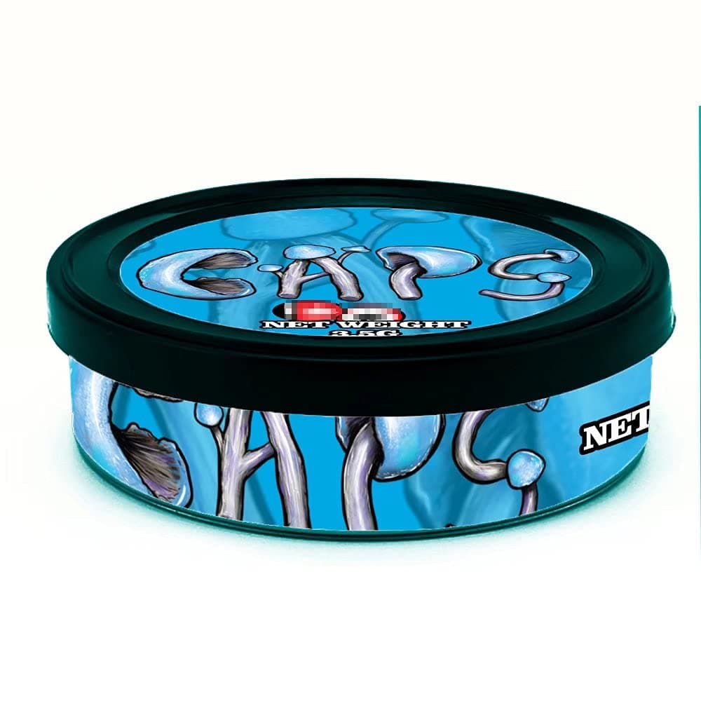 Self-Seal Cali Tin Can with Ring Lid and Labels, Side Stickers, Pressitin Stickers, Tin Tuna Can - No Tools Needed - 100ml/3.5g