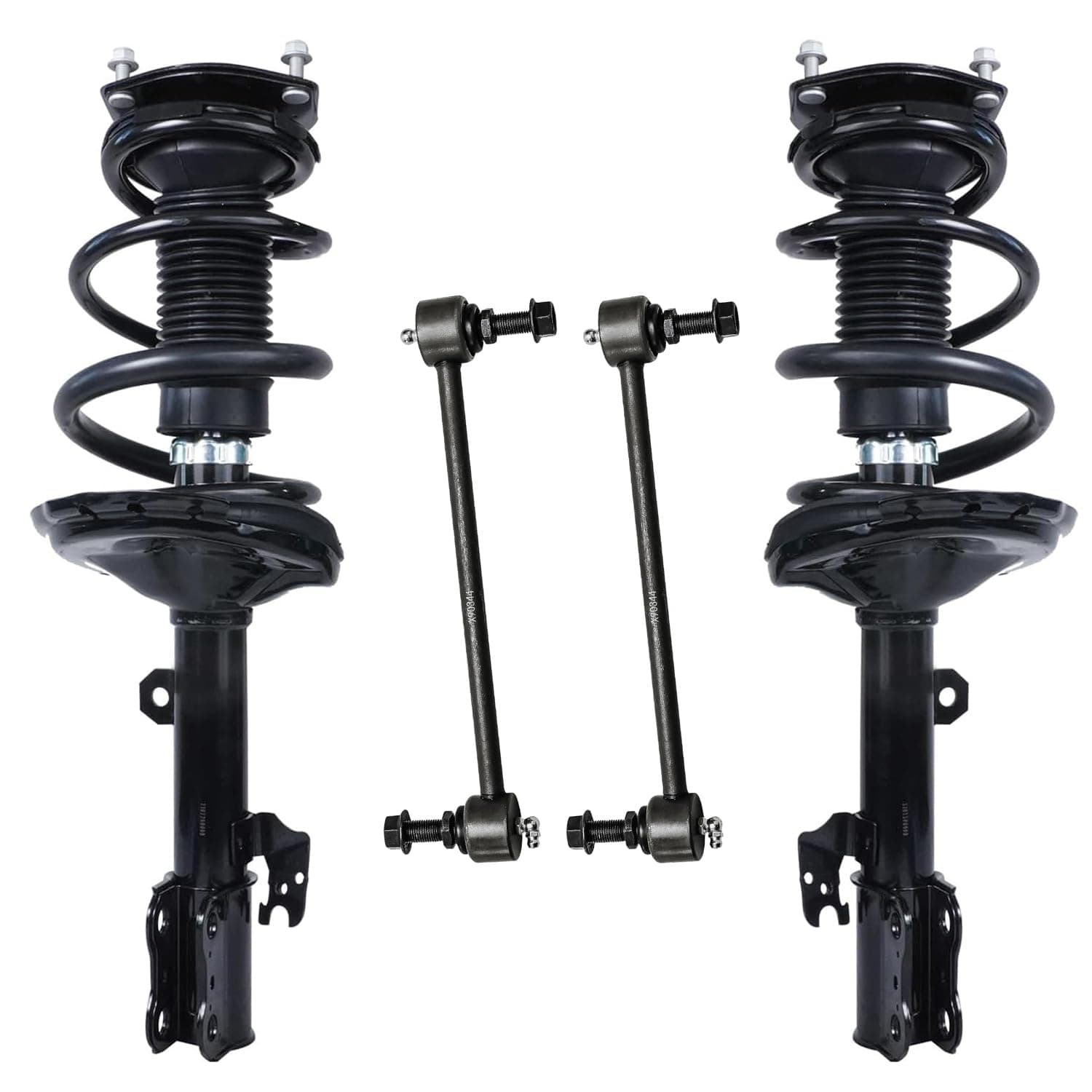 - Detroit Axle - Front Struts Sway Bars for 2004 2005 2006 2007 Toyota Highlander, Complete 2 Struts with Coil Spring 2 Front Sway Bar Links Replacement Suspension Kit