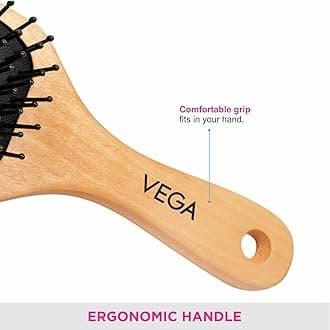 Vega Premium Collection Wooden Paddle Hair Brush(India No.1* Hair Brush Brand) for Men & Women, (E2-PB)