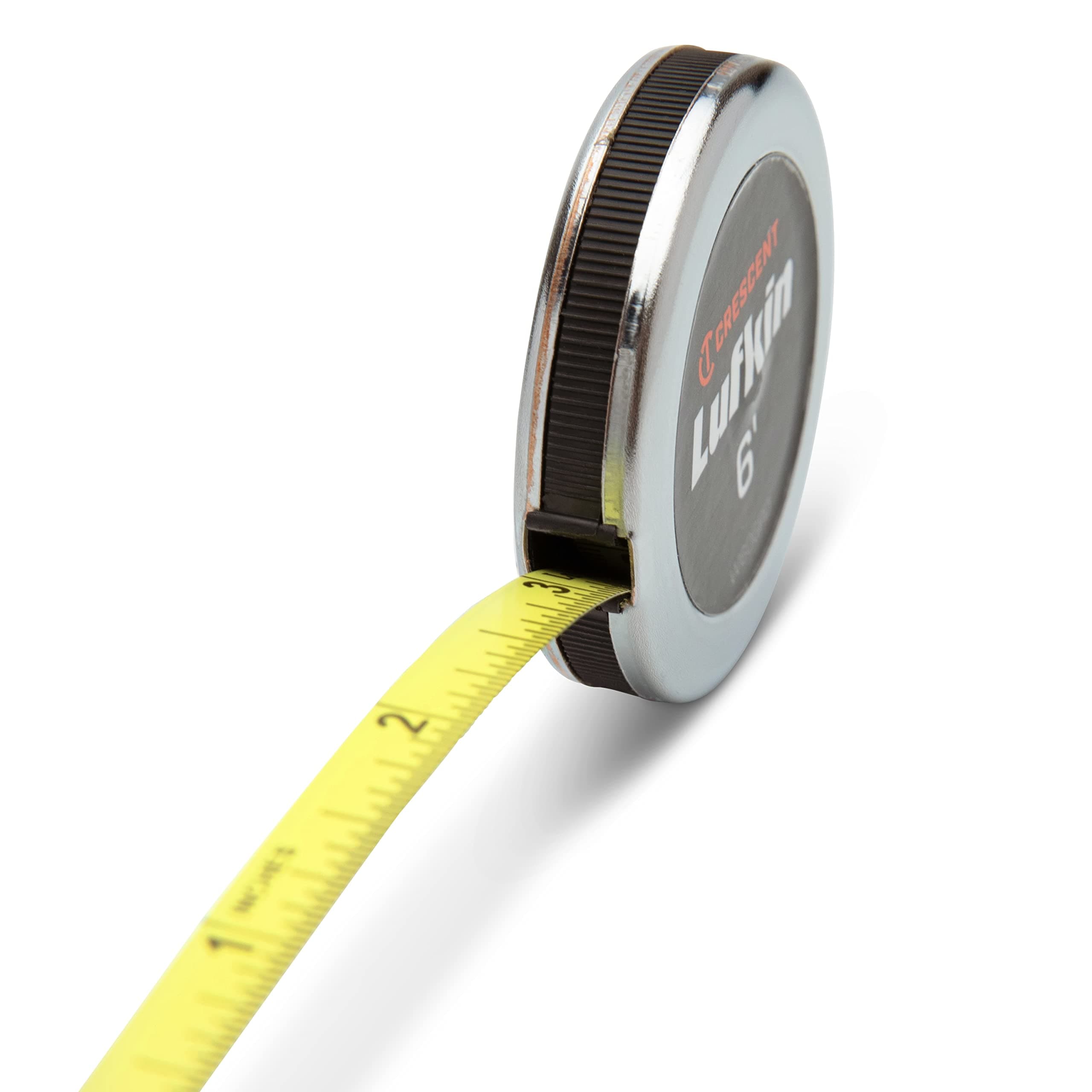 Lufkin Crescent Lufkin 1/4" x 6' Executive Diameter Yellow Clad A19 Blade Pocket Tape Measure - W606PD