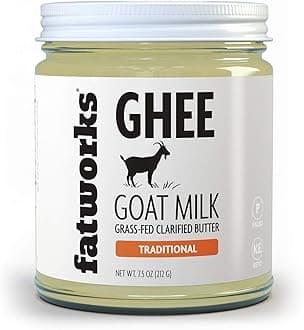 Fine Filtered 100% Grass-Fed Goat Milk Ghee, Pasture Raised on Small Family U.S. Farm. KETO, PALEO, WHOLE 30 APPROVED, 7.5 oz.