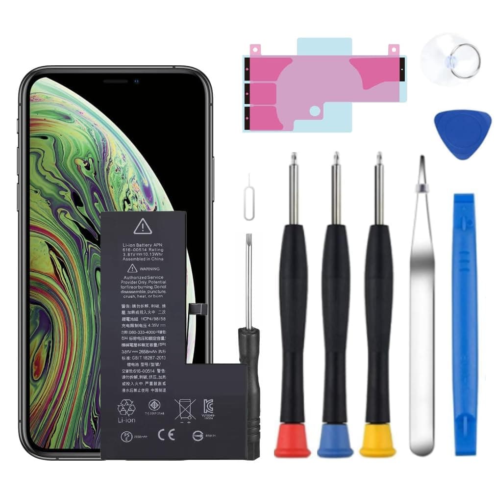 Battery for iPhone Xs, 2026 New Upgraded Battery Replacement for iPhone Xs A2097 A1920 A2100 A2098 with Professional Repair Tool Kit