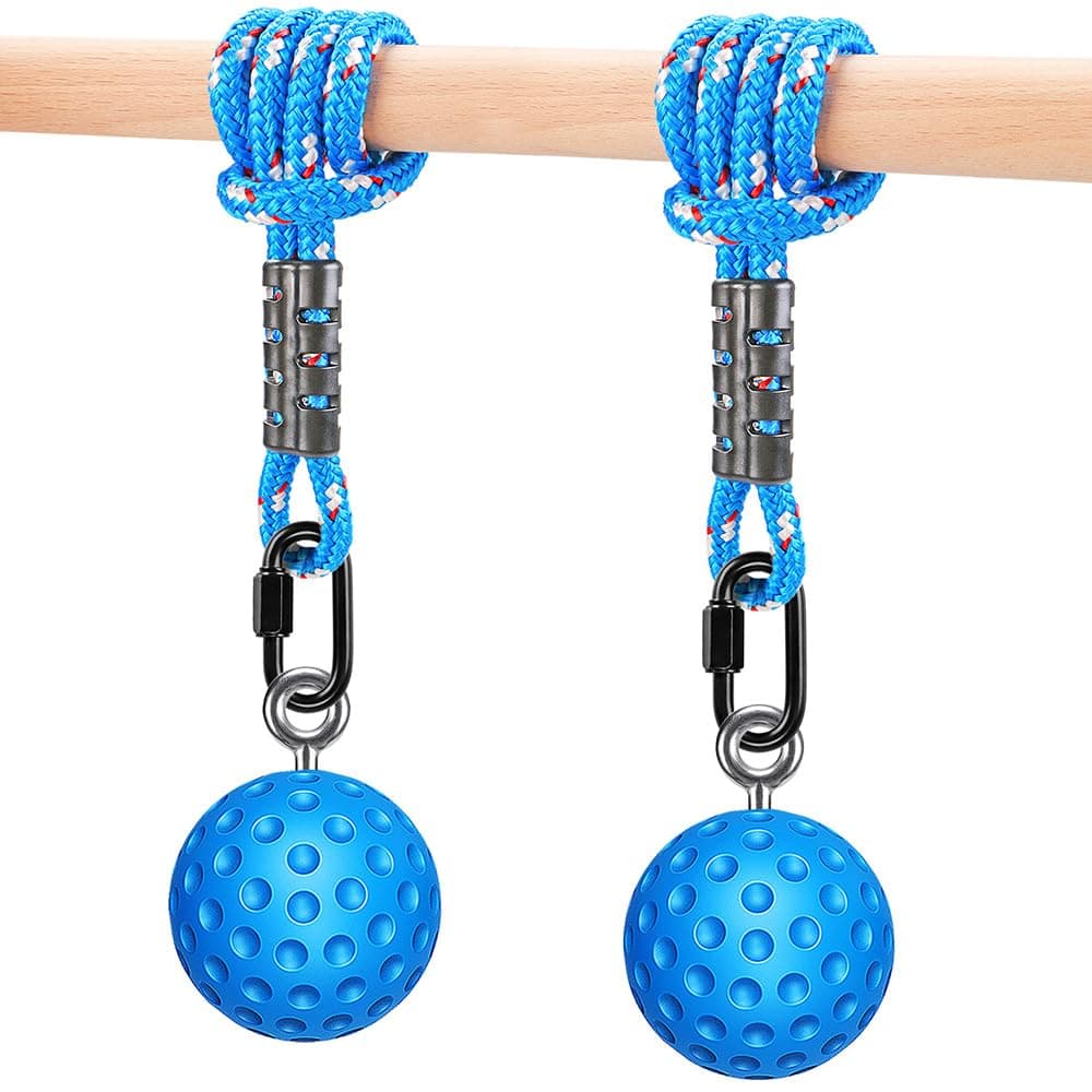 SELEWARE Non-Slip Pull Up Power Balls, Rock Climbing Grips for Strength Training, Forearm and Hand Exerciser for Chin Up Bar, Kettlebell, Barbell, Resistance Band Handles, Home Gym Workout Equipment