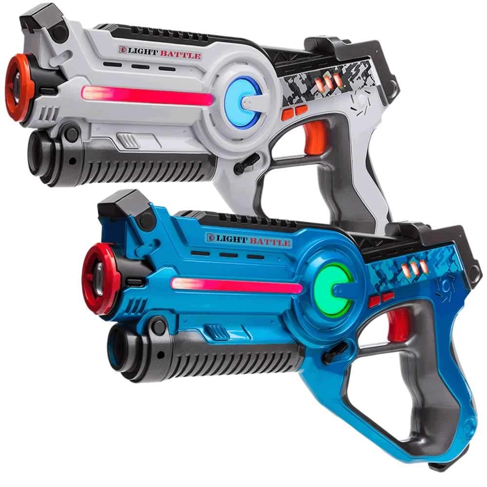 Light Battle Active laser gaming set - 2 Laser Tag guns for kids (blue, white) - LBAP10234D
