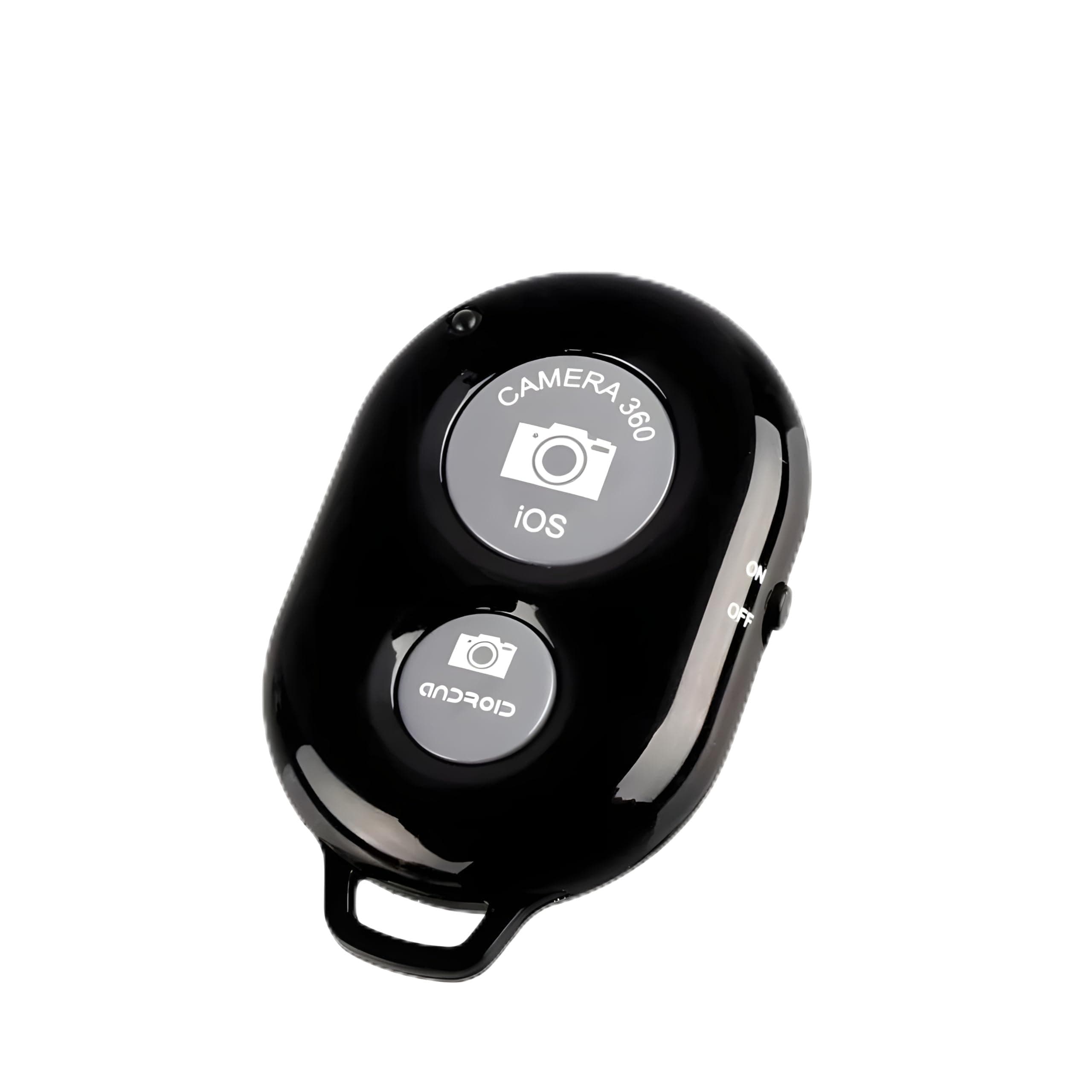 VEROX Bluetooth Shutter Remote Control Wireless Technology Photo Clicker Selfie Stick for Creating Videos and Photos 2 Click Button Compatible with iOS and Android Smart Phone Tablet - Black