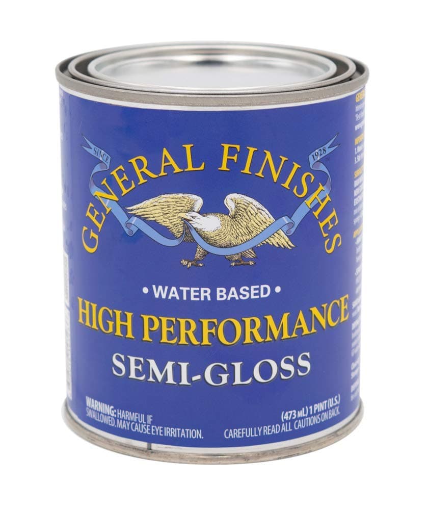General Finishes High Performance Water Based Topcoat, 1 Pint, Semi-Gloss