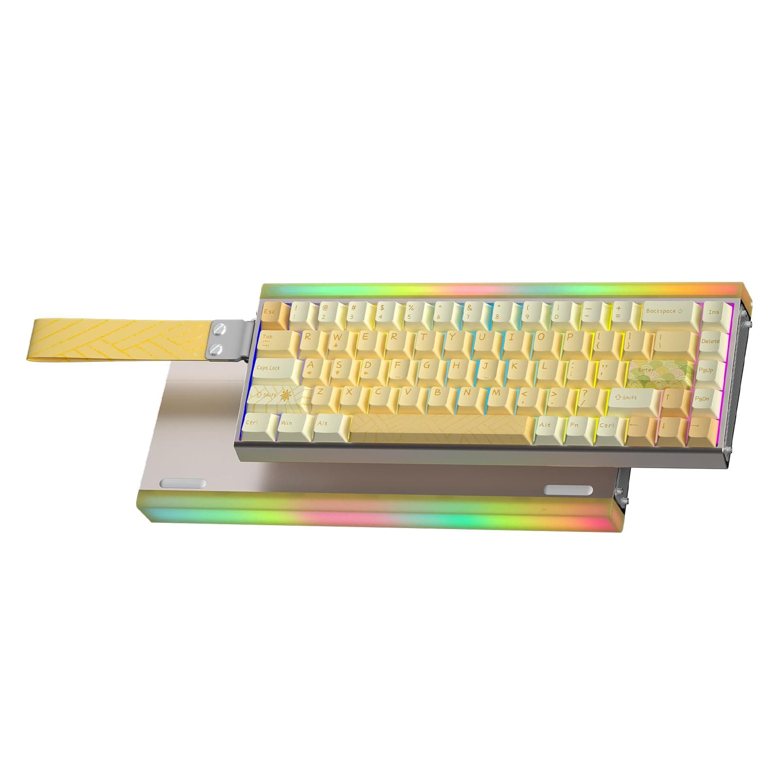 AULA Hero 68 HE Ultra - Wired Gaming Keyboard with Hall Effect Magnetic Switch, CNC Aluminum Frame, 8KHz Polling Rate, RGB Box & Backlight, Adjustable Actuation, 65% Compact Small Gamer Keyboards