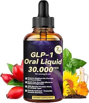 Dormoran GLP-1 Oral Liquid, GLP-1 Slimming Drops for Weight Loss, Dormoran GLP 1 Peptide Complex Serums, Natural Plant Extract GLP 1 Supplements Concentrate, Refreshing & Mild Slimming Drops (1)