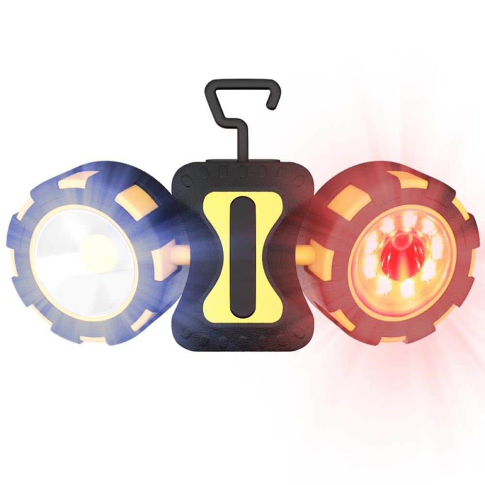 LED Multi-Function Work Light Double Lights Portable Mini Handheld Flashlight Lamp,Outdoor Sos Gear Lantern Lamps, Camping Lights for Car Maintenance Wild Adventure and Many Other Activities