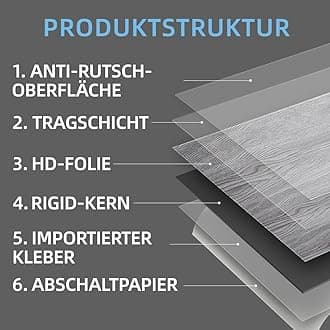 Vinyl Flooring - Lino Flooring,Peel & Stick Floor Tiles Self Adhesive Floor Tiles,2mm 18pcs Waterproof,for Kitchen Living Room Floor Plank(27Sq.Ft,Western Oak)