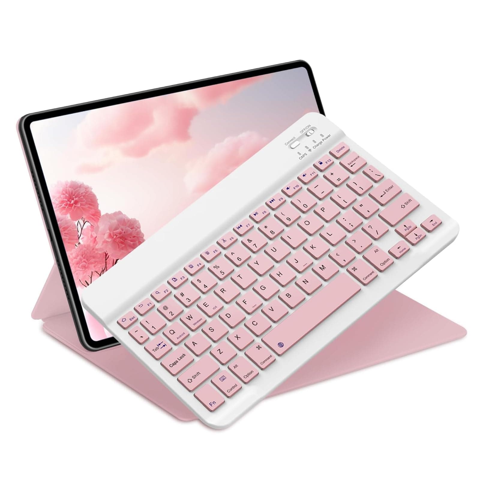 NOOX Bluetooth Keyboard for iPad 10th Generation, iPad Pro 13/12/11/10/9/8/7 inch, iPad Air 13/11th Gen, iPad mini Tablets, etc. - Slim Wireless Portable Travel Office Computer Accessories