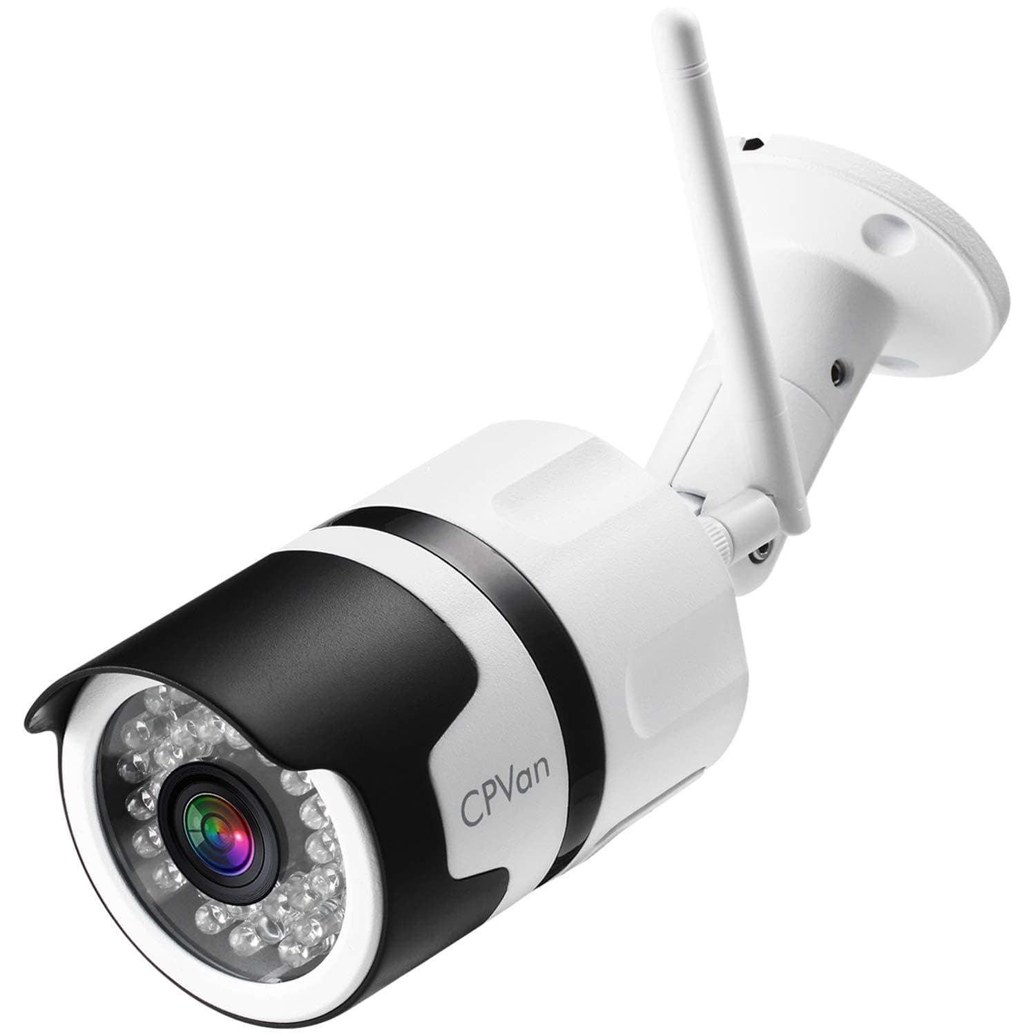 [Updated Version] CPVAN CamHi APP 1080P Outdoor Security Camera,IP66 Waterproof WiFi CCTV Camera,Wireless IP Camera System with 82ft Night Vision,Two Way Audio,Motion Detection,Ideal for Home/Office